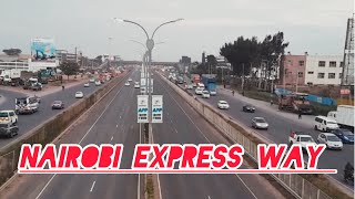 Nairobi Kenya expressway road to airport live for wh [upl. by Adnawyt]