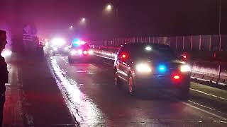 1501 Chief Justin McIntire Brackenridge PA Police Department Escort  EOW January 2 2023 [upl. by Zilber268]