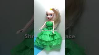 DIY Barbie Doll dress with Waste😱🔥shortdiyviralytshortsshreecraftplace [upl. by Mello]