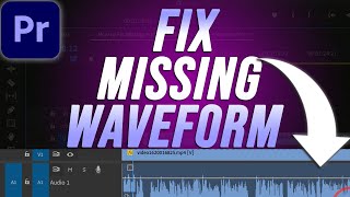 How to Fix Missing Audio Waveform In Adobe Premiere Pro [upl. by Marlin120]