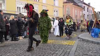 Otvoritvena etno povorka ob začetku pustnega festivala Kurentovanje na Ptuju [upl. by Naujak145]