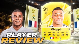 🥶91 MBAPPE PLAYER REVIEW  EA FC 25 ULTIMATE TEAM [upl. by Nivel]