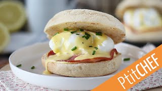 La recette parfaite pour le brunch  des OEUFS BENEDICTE [upl. by Guilbert656]