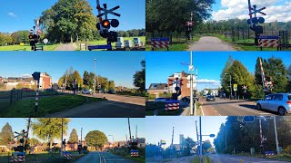 Alle Bahnübergänge in Winterswijk NL trainspotting zug train züge treno bahnübergang [upl. by Tay889]