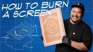 How To Make A Screen For Screen Printing  THE BLUEPRINT [upl. by Nannek810]