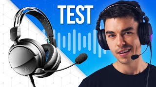 AudioTechnica ATHGL3  Microphone Test Headset Comparison [upl. by Hameerak]