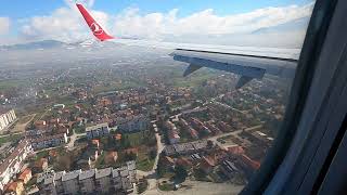 Slijetanje na Sarajevski Aerodrom s Turkish Airlines Nezaboravan Let 11042022 [upl. by Aiker]