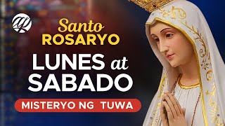 ðŸ“¿ LUNES at SABADO Santo Rosaryo â€¢ Misteryo ng Tuwa â€¢ Tagalog Rosary [upl. by Sucam868]