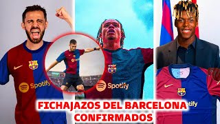 🚨LOCURA NUEVO BARCELONA 20242025  FICHAJES YA CONFIRMADOS PARA LA PROXIMA TEMPORADA [upl. by Hairahcez]