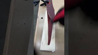 Cutting new sandpaper for the drum sander [upl. by Solomon810]