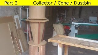 DIY Aspirateur cyclonique en bois  aspirateur cyclone datelier [upl. by Zeuqram]