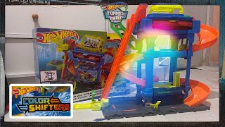 HOT WHEELS CITY Tunnel Twist Car Wash  Color Shifter Hot Wheels Cars Hot Wheels Let’s Race [upl. by Gomar]