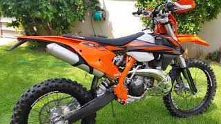 KTM EXC XCW 300 2019 First start [upl. by Elegna855]