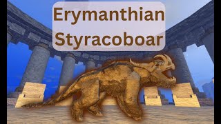 Dinosaur Simulator Erymanthian Styracoboar Skin Styracosaurus Showcase  Roblox [upl. by Atiuqan]