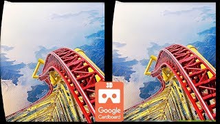 3D Roller Coasters S VR Videos 3D SBS Google Cardboard VR Experience VR Box Virtual Reality Video [upl. by Russon]