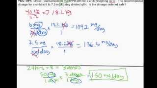 Pediatric Dosage Calculations by Weight Part 1 Is an Order Safe [upl. by Hsitirb]