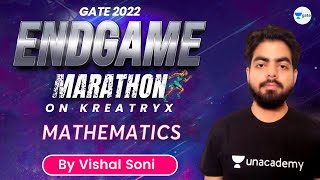 Mathematics  The Endgame Marathon  GATE 2022  Vishal Soni [upl. by Brunhilde]