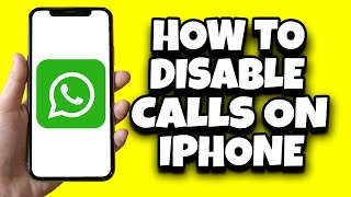 How To Turn Off WhatsApp Calls On iPhone Easy [upl. by Seuqram361]