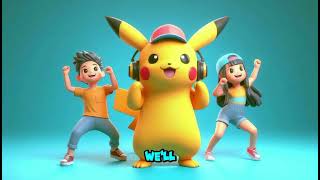 quotDancing Pikachu 2  The Ultimate Pokémon Dance Party  Kids SingAlongquot with Lyrics  Nursery Rhyme [upl. by Ecirad]