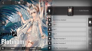 Arknights Platinums Audio Records Ai Kayano [upl. by Amathist175]