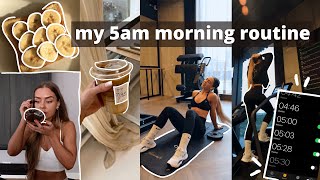 my realistic 5am morning routine gym edition [upl. by Eural]