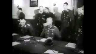 Il feldmaresciallo Wilhelm Keitel firma la resa della Germania nazista 8 maggio 1945 [upl. by Marozas]