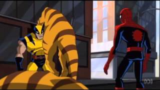 Wolverine amp Spiderman new avengers killing the Dinosaurs especially Raptors [upl. by Annenn174]