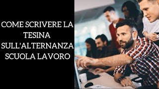 Come scrivere la relazione sullalternanza scuola lavoro [upl. by Iilek]