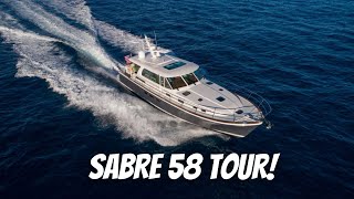 2023 Sabre 58 Salon Express Tour  Boating Journey [upl. by Nitin]