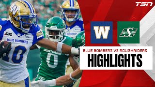 CFL Week Two Highlights Blue Bombers vs Roughriders [upl. by Assenal]