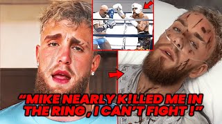 Jake PAUL OFFICIALLY CANCELED MIKE TYSON FIGHT AFTER BEING KO IN SPARRING 2024 face off [upl. by Ydna]