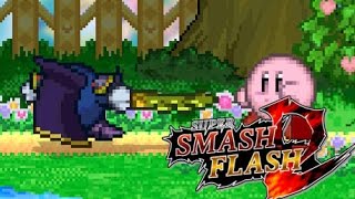 Super Smash Flash 2 V09b  Kirby vs Meta Knight [upl. by Ydasahc]