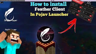 how to download feather client in pojavlauncher [upl. by Micco]