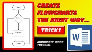 How to create a Flow Chart in Microsoft Word the right way [upl. by Ellynad521]