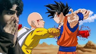 GOKU VS ONE PUNCH MAN  THE DESTROYER FIGHTS [upl. by Ihsoyim]