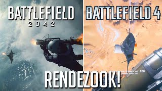 Battlefield 2042 Rendezook jet scene vs Battlefield 4 comparison [upl. by Eerdua330]