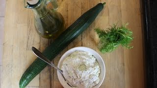 Greek Tzatziki Sauce Greek yogurt amp Cucumber Dip [upl. by Aigneis]