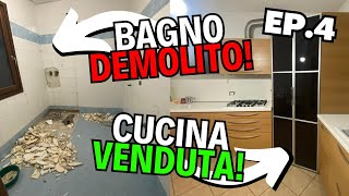 DEMOLIAMO il BAGNO e VENDIAMO la CUCINA  AGGIORNAMENTO LAVORI CASA NUOVA [upl. by Naeerb]