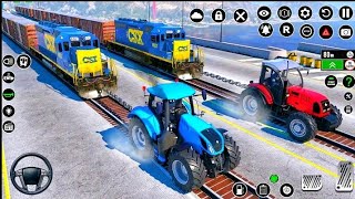 Heavy tractor pulling games 3d  2024 new tractor game play [upl. by Aaren]