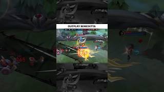 Benedetta 1 vs 4 😁 mobilelegends mlbb shorts [upl. by Ebby]