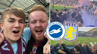 PYROS CARNAGE amp LAST GAME BEFORE WORLD CUP In Brighton Vs Aston Villa VLOG [upl. by Guillema]