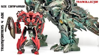 Transformers 4 AOE  Studio Series Size Comparison  Studio Series 02 Decepticon Stinger  Custom [upl. by Barbra]