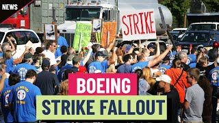 Boeing strike fallout continues with staff furloughs [upl. by Cirilo]