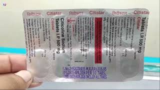 Citistar Tablet  Citicoline Sodium Tablets Uses  Citistar Tablet Uses Side effects benefits Dosage [upl. by Angelis]