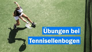 Übungen beim Tennisellenbogen  Epicondylitis humeri radialis [upl. by Raddi]