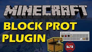 Protection from griefers in Minecraft with Block Prot Plugin [upl. by Duthie]