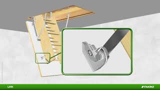 FAKRO LWK Loft LadderÇatı MerdiveniTavan arası çatı MerdiveniKatlanır çatı Merdiveni [upl. by Acirederf]