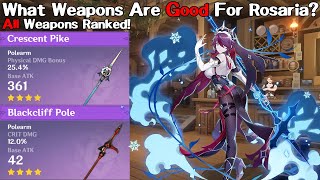 What Are The Best Weapons For Rosaria All Weapons Ranked Genshin Impact [upl. by Alice704]