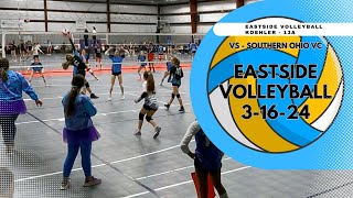 Eastside Volleyball Club  Koehler 13A vs Southern Ohio VC  Set 2 3162024 [upl. by Zeculon]