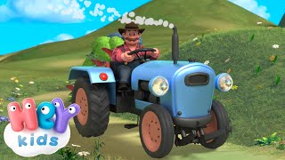 Le tracteur de la ferme  Chanson pour Enfants  HeyKids en Français [upl. by Aksehcnarf867]